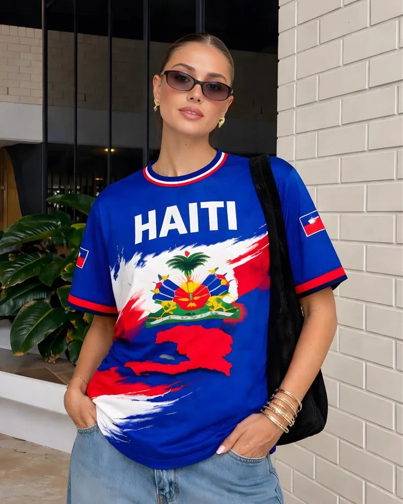🇭🇹 Women's Haiti Flag Soccer Jersey