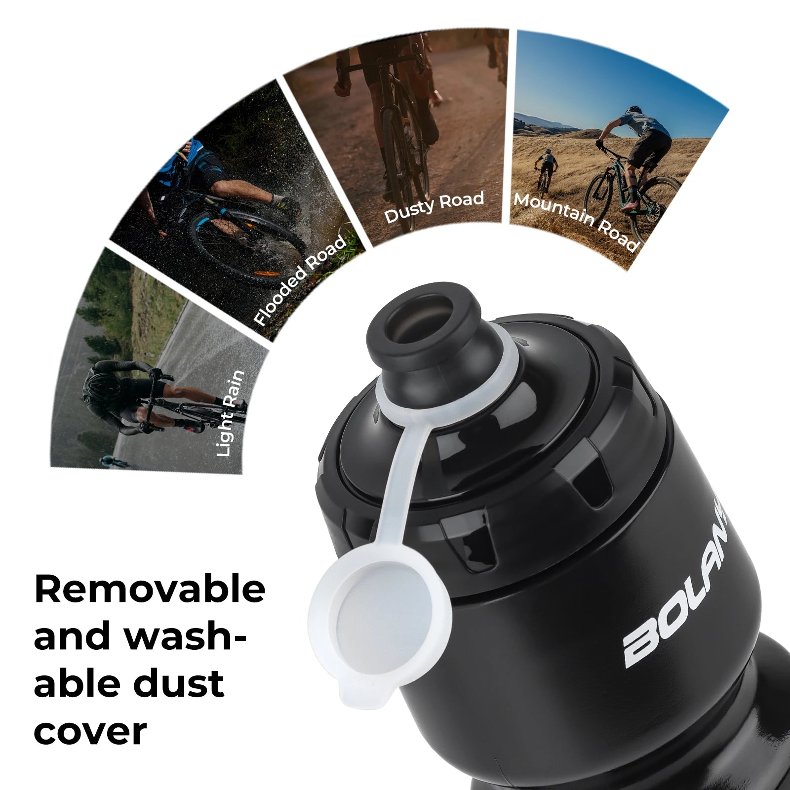BOLANY Sports Bottle 10th Rubber Transparent Plastic with lid Bottle 750ML Portable Squeeze Drinking Outdoor Cycling Kettle