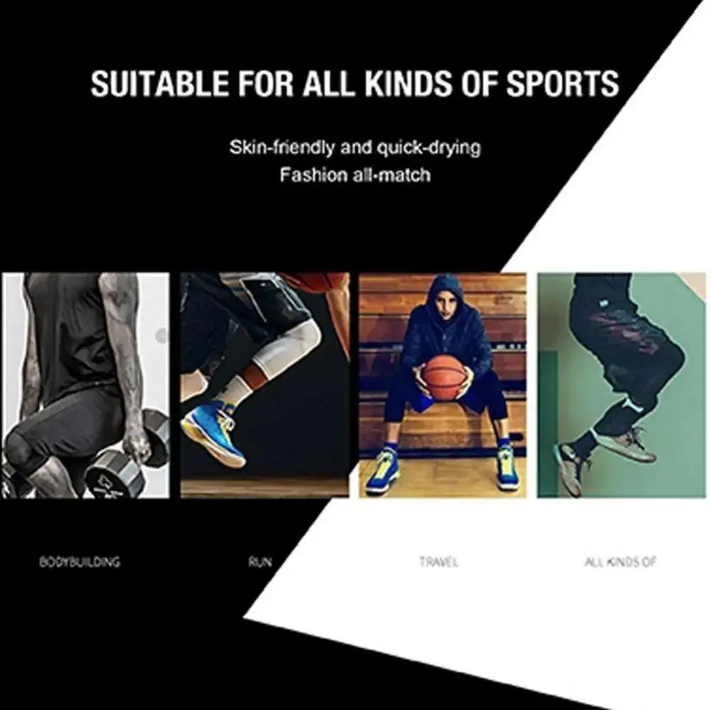 One Leg Basketball Tights Sports Tights Breathable Single Leg Basketball Leggings Quick Drying Sweat Wicking