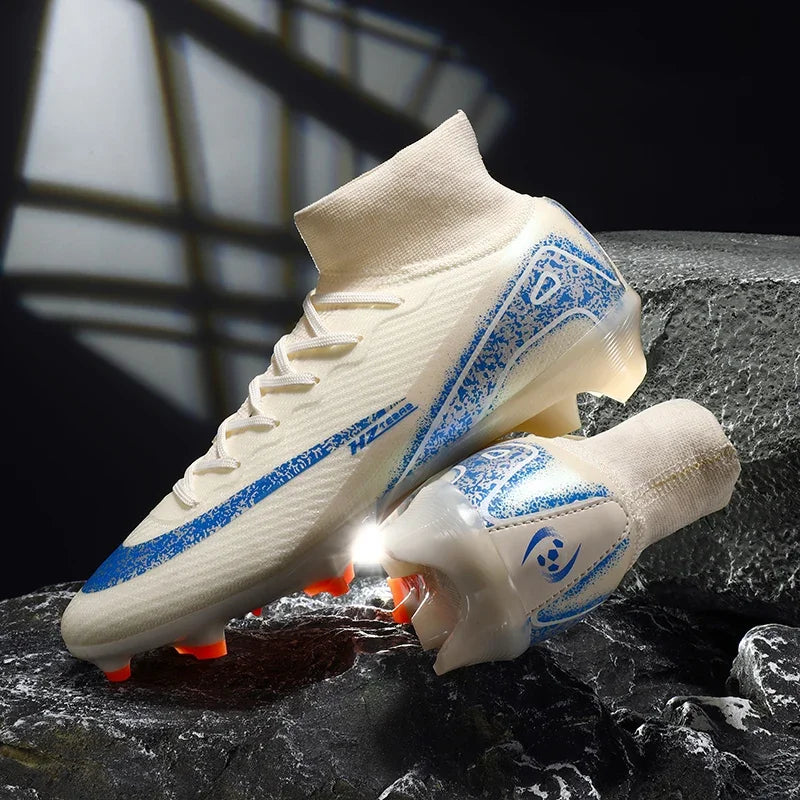 New Men Women Professional Football Boots Training Cleats Sport Sneakers Trainer Lightweight Grass Non-slip Match Soccer Shoes