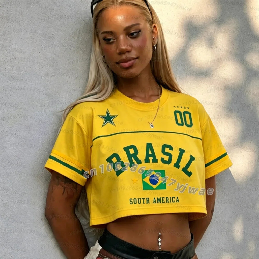 Brazil Women's Crrop Jersey