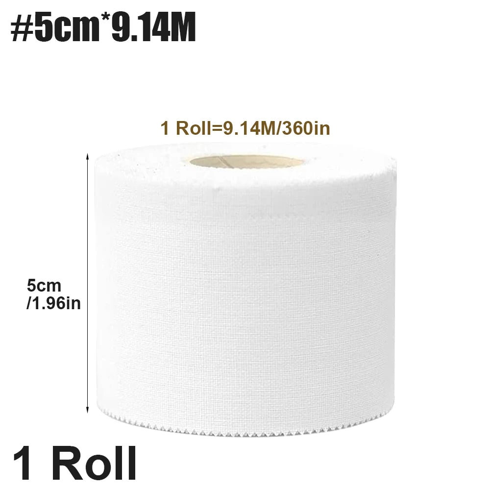 4-Rolls Athletic Sports Tape | Very Strong Easy Tear NO Sticky Residue | Best Tape for Athlete & Trainers | Fingers Ankles Wrist