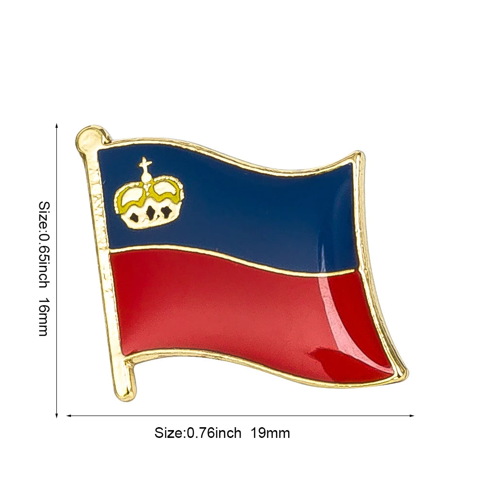 Haiti South Korea Turkey Netherlands Honduras Djibouti Kyrgyzstan Guinea Guinea-Bissau Canada Flag Badge Lapel Pins Brooch