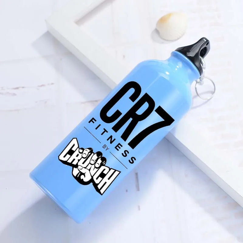 CR7 Cristiano Ronaldo Aluminum Metal Sports Kettle Men Women Portable Hiking Buckle Insulated Cup Outdoor Travel Water Bottle