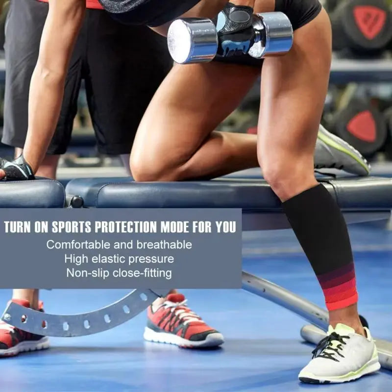 1 Pair Compression Calf Sleeves Running Leg Compression Sleeve Compression Socks for Shin Splint For Men Women 20-30mmHg