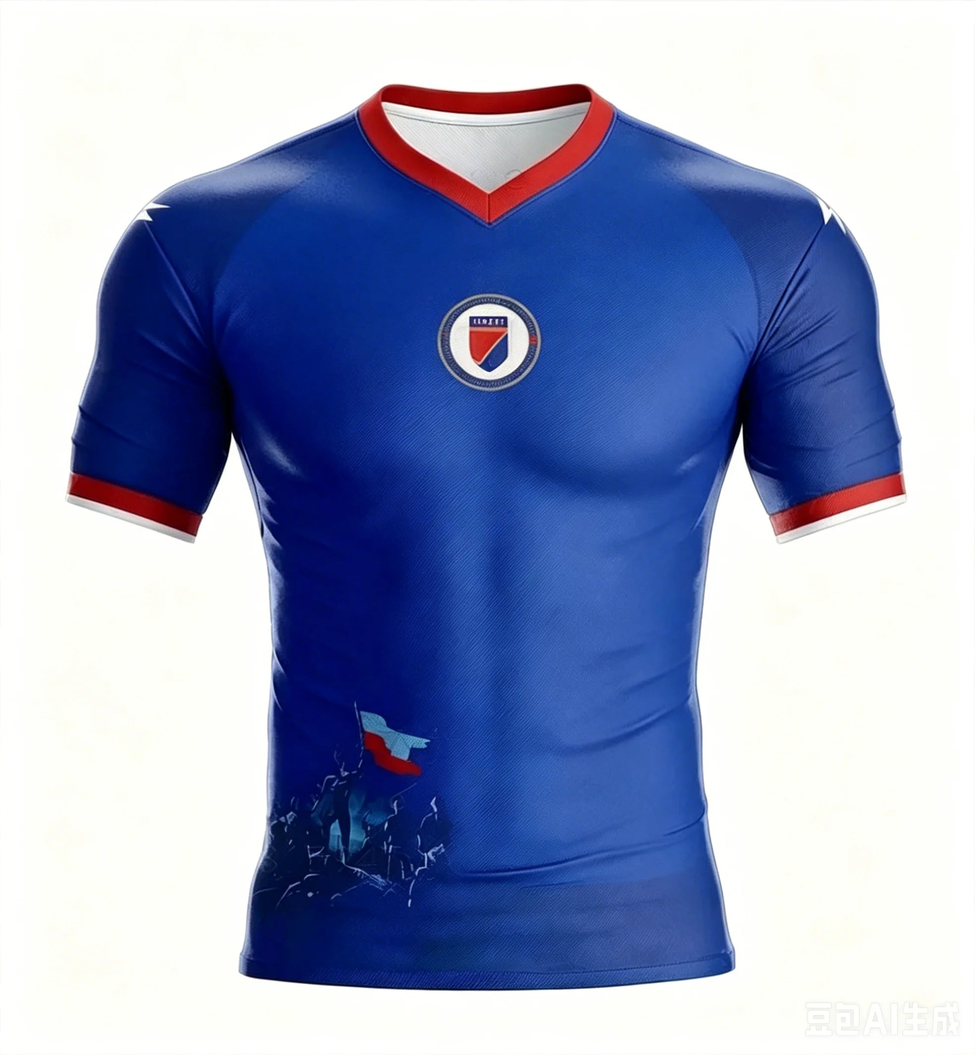 2026 Haiti Soccer Jersey Short Sleeve Sport T-Shirt Gym Training Workout Athletic Fitness Running Top Men's Women  Quick Dry Top