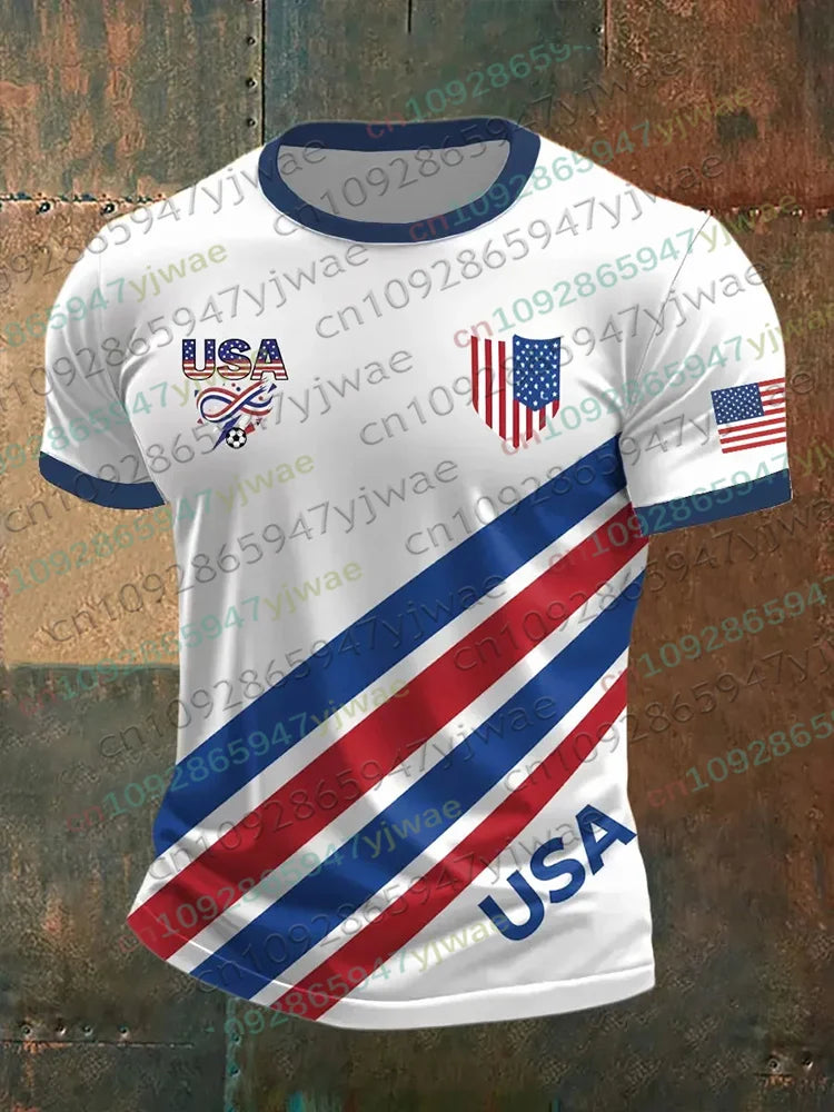 2026 America Soccer Jersey for Men Women USA Flag Special Youth Football Jersey Summer Parent-child Competition Training Tshirt