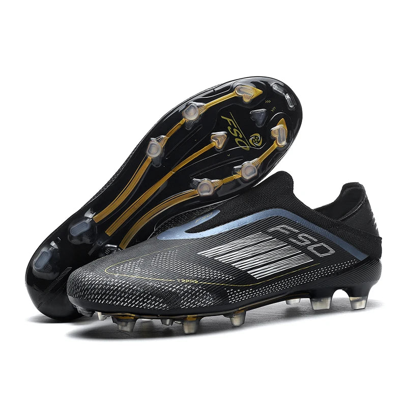 New Men Football Boots Training Non Slip Soccer Shoes Match Adult Cleats Outdoor Sport Boys Breathable Long Spikes Comfortable