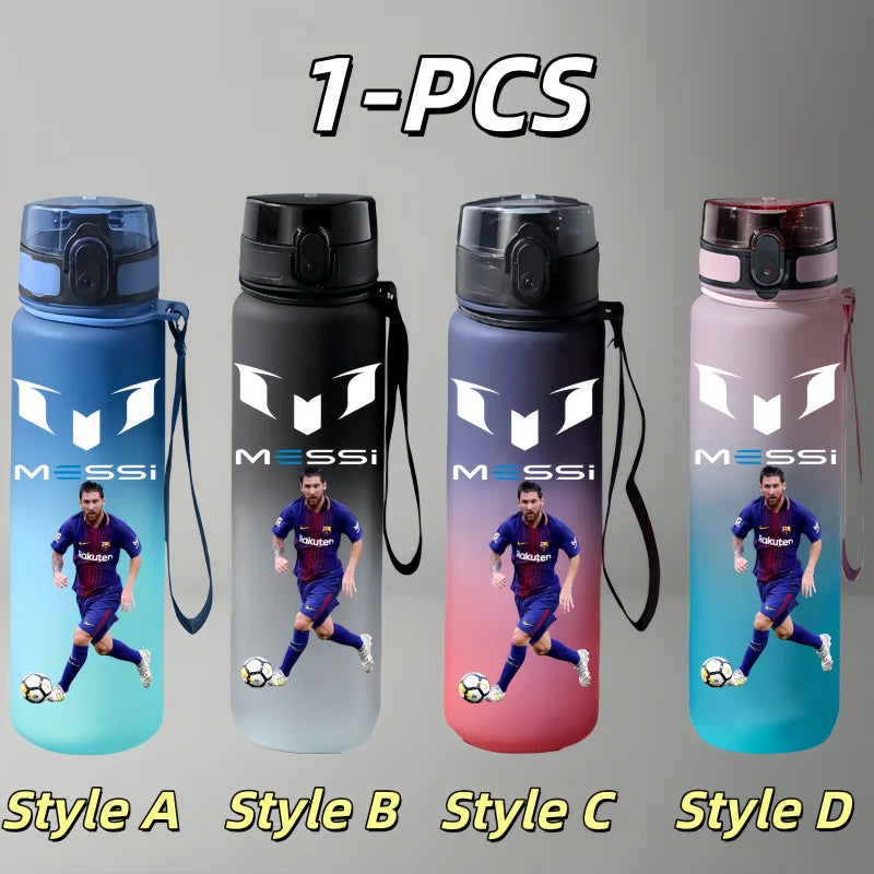 Football Star Character Water Cup Large Capacity Outdoor Portable Leak-proof Drinking Bottle Boys and Girls Gift Drinking Kettle