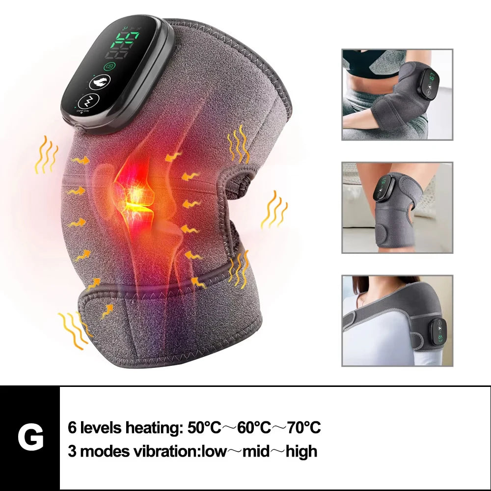 3-in-1 Heated Knee Massager & Joint Recovery Wrap
