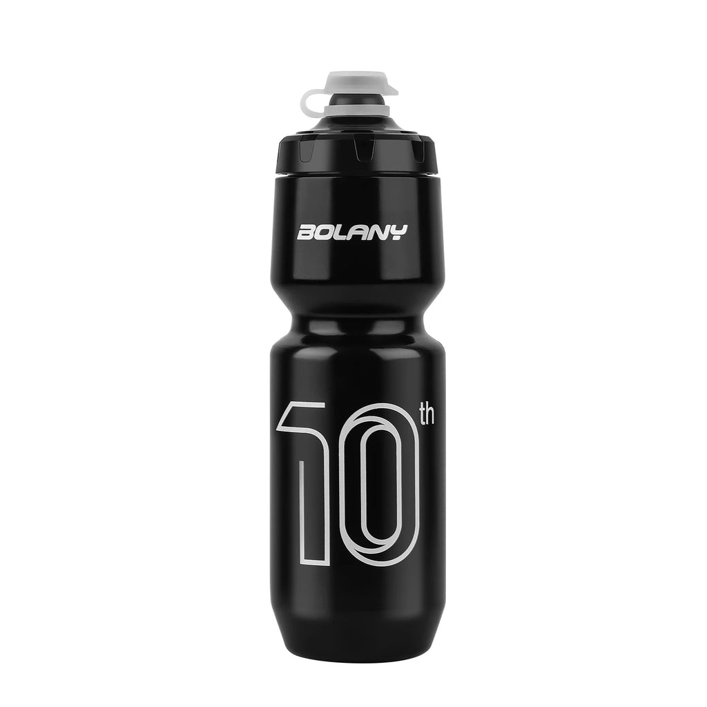 BOLANY Sports Bottle 10th Rubber Transparent Plastic with lid Bottle 750ML Portable Squeeze Drinking Outdoor Cycling Kettle