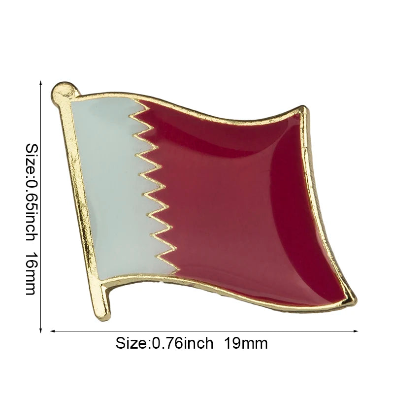 Haiti South Korea Turkey Netherlands Honduras Djibouti Kyrgyzstan Guinea Guinea-Bissau Canada Flag Badge Lapel Pins Brooch