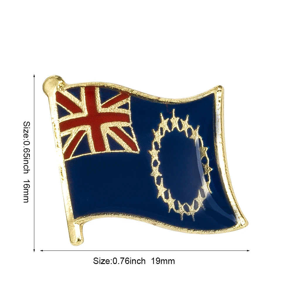 Haiti South Korea Turkey Netherlands Honduras Djibouti Kyrgyzstan Guinea Guinea-Bissau Canada Flag Badge Lapel Pins Brooch