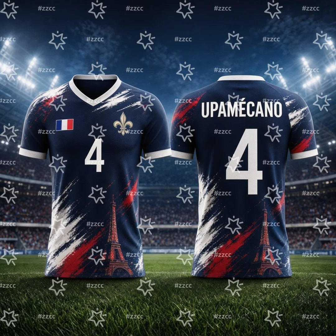 2026 Mbappé No.10 football jersey France fan gift match Training kit Summer Sports Men's T-Shirt Kid's Clothing Tee Woman ﻿