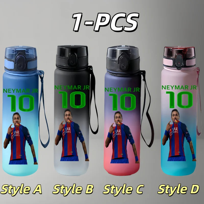 Football Star Character Water Cup Large Capacity Outdoor Portable Leak-proof Drinking Bottle Boys and Girls Gift Drinking Kettle