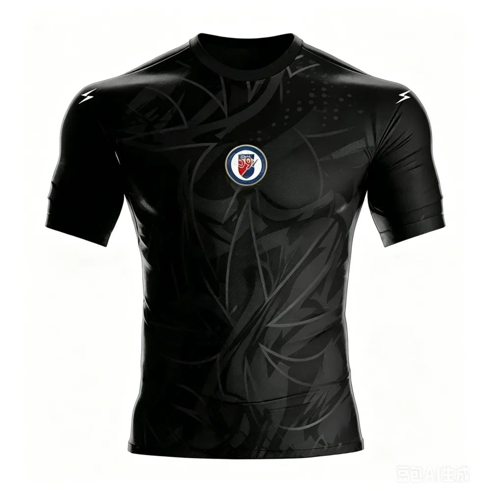 2026 Haiti Soccer Jersey Short Sleeve Sport T-Shirt Gym Training Workout Athletic Fitness Running Top Men's Women  Quick Dry Top