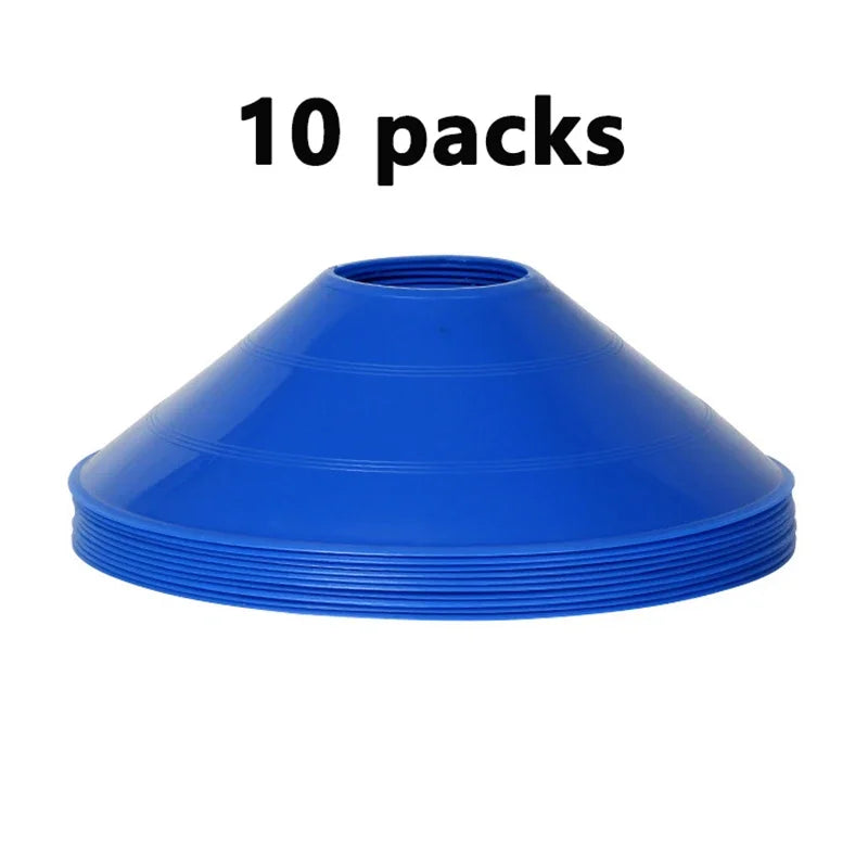 10pcs Football Training Sign Disk Obstacle Sign Cone Kids/Adult Agility Exercise Obstacle Avoidance Football Sports Accessories