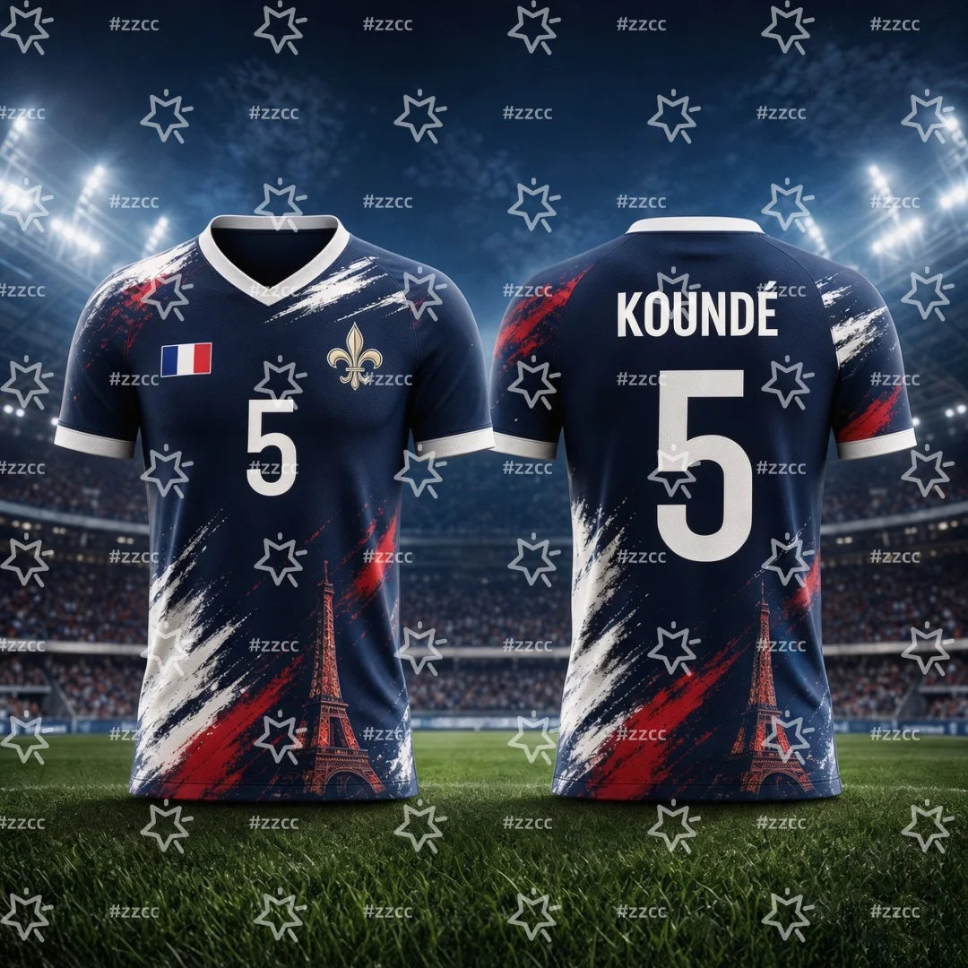 2026 Mbappé No.10 football jersey France fan gift match Training kit Summer Sports Men's T-Shirt Kid's Clothing Tee Woman ﻿