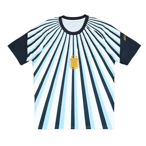 2026 Argentina Soccer Mesh Jersey Football Fans Gift Top Quick Dry Breathable Tees Short Sleeve Unisex Parent-child T-shirt Tops
