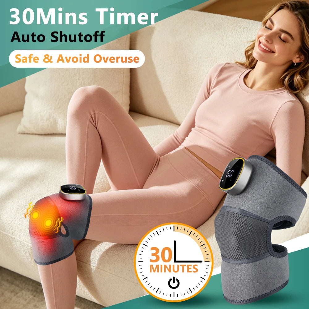 Heated Knee Massager with Vibration Therapy