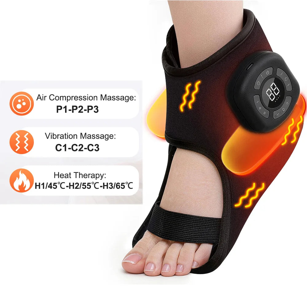Heated Foot & Ankle Massager with Air Compression