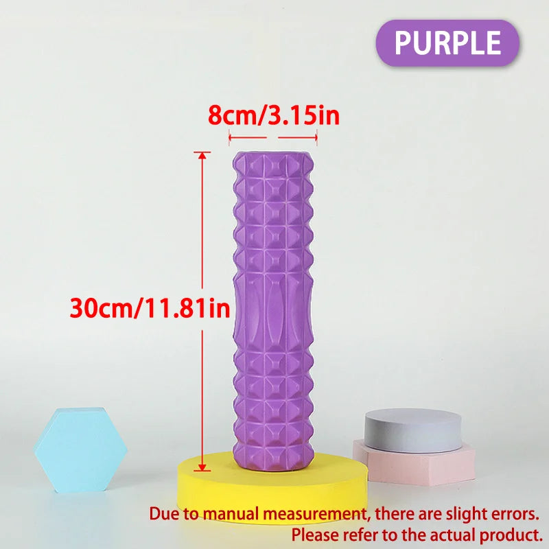 45/30cm Foam Massage Roller Hollow Column Fitness Equipment for Muscle Massage Physiotherapy and Sports Rehabilitation