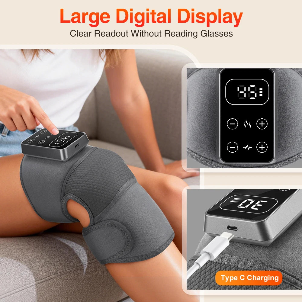 Cordless Heated Knee Massager & Recovery Wrap
