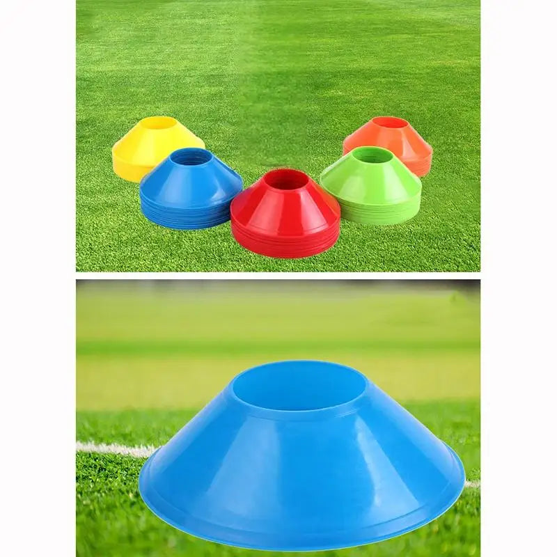 10pcs Football Training Sign Disk Obstacle Sign Cone Kids/Adult Agility Exercise Obstacle Avoidance Football Sports Accessories