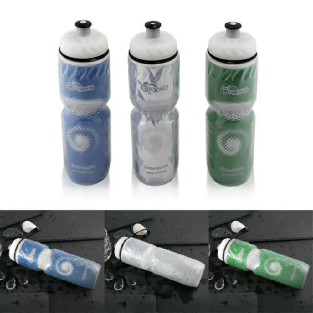 750ML Travel Gym Cycling Equipment Dual Layer Thermal Keeping Sports Bottle Drinking Canteen Sport Cup Bicycle Water Bottles