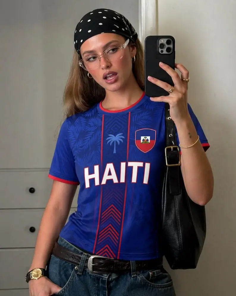 🇭🇹 Women's Haiti Flag Soccer Jersey