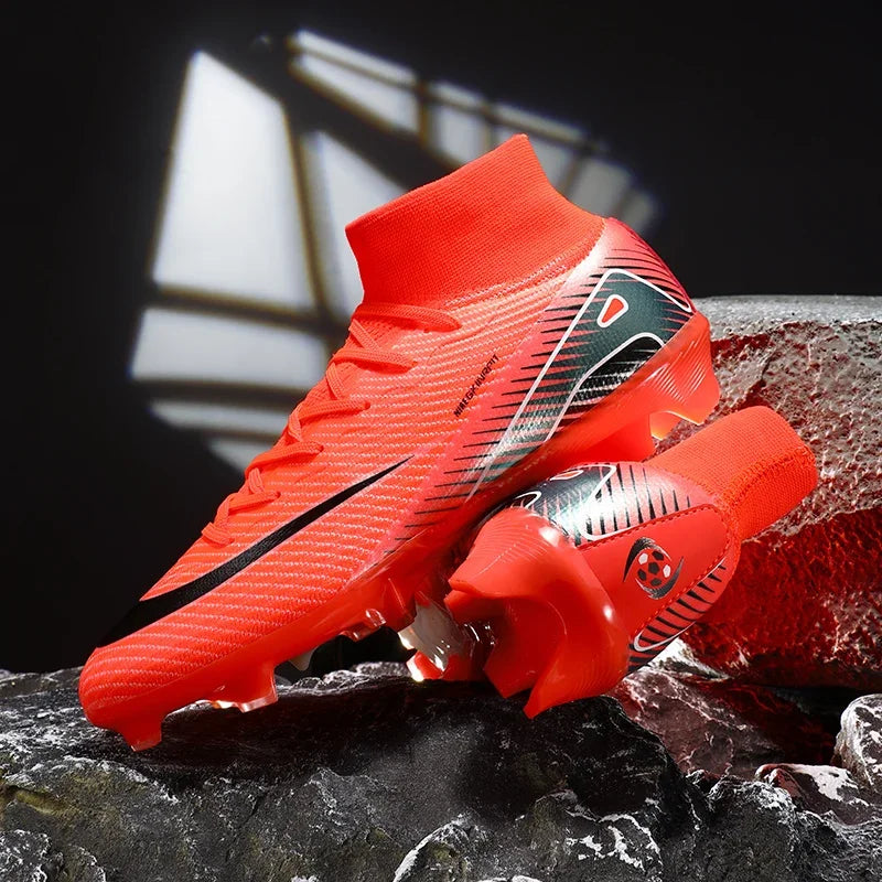 New Men Women Professional Football Boots Training Cleats Sport Sneakers Trainer Lightweight Grass Non-slip Match Soccer Shoes