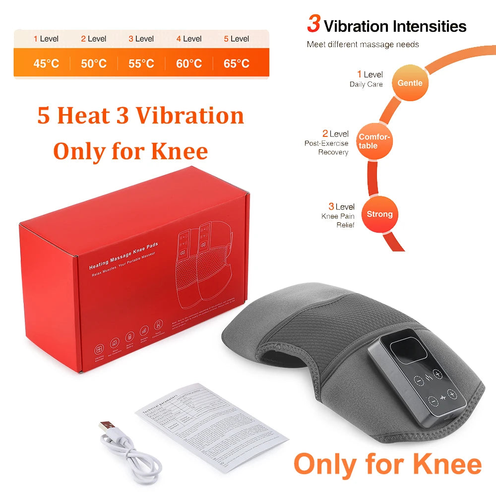 Cordless Heated Knee Massager & Recovery Wrap