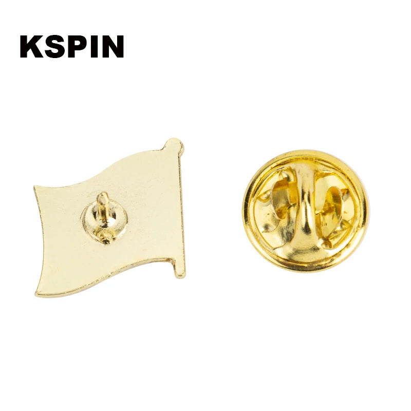 Haiti South Korea Turkey Netherlands Honduras Djibouti Kyrgyzstan Guinea Guinea-Bissau Canada Flag Badge Lapel Pins Brooch