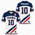 2026 Summer Men's & Women's Matching French Football Jersey Outdoor Training Quick-Dry Breathable Sports T-Shirt Football Fan