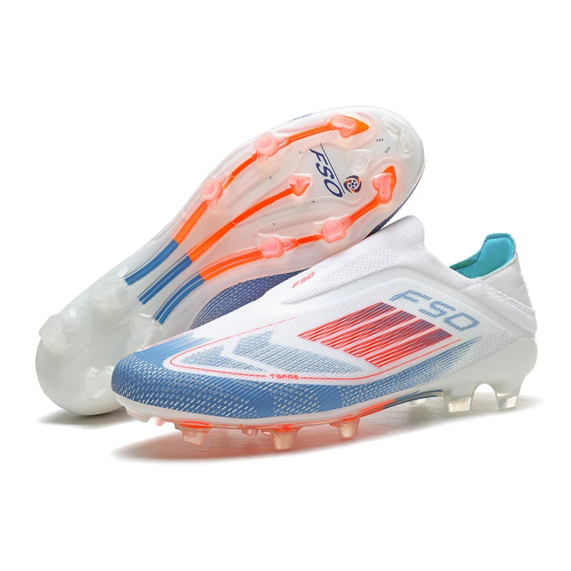 New Men Football Boots Training Non Slip Soccer Shoes Match Adult Cleats Outdoor Sport Boys Breathable Long Spikes Comfortable