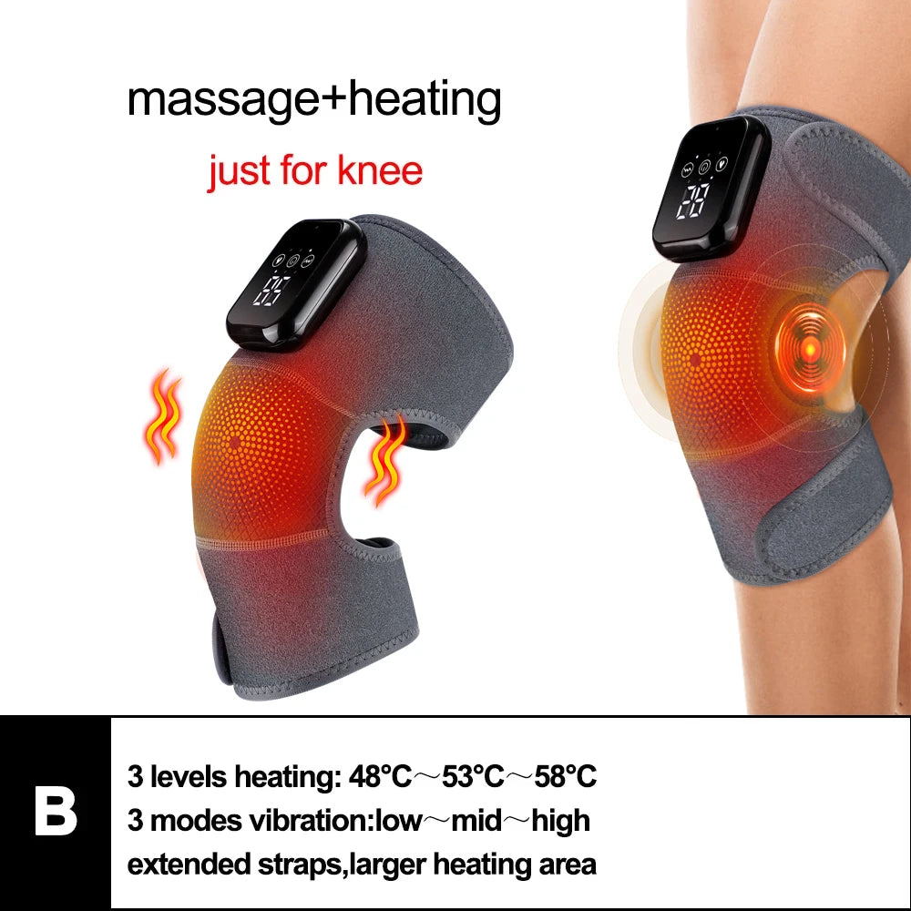 3-in-1 Heated Knee Massager & Joint Recovery Wrap