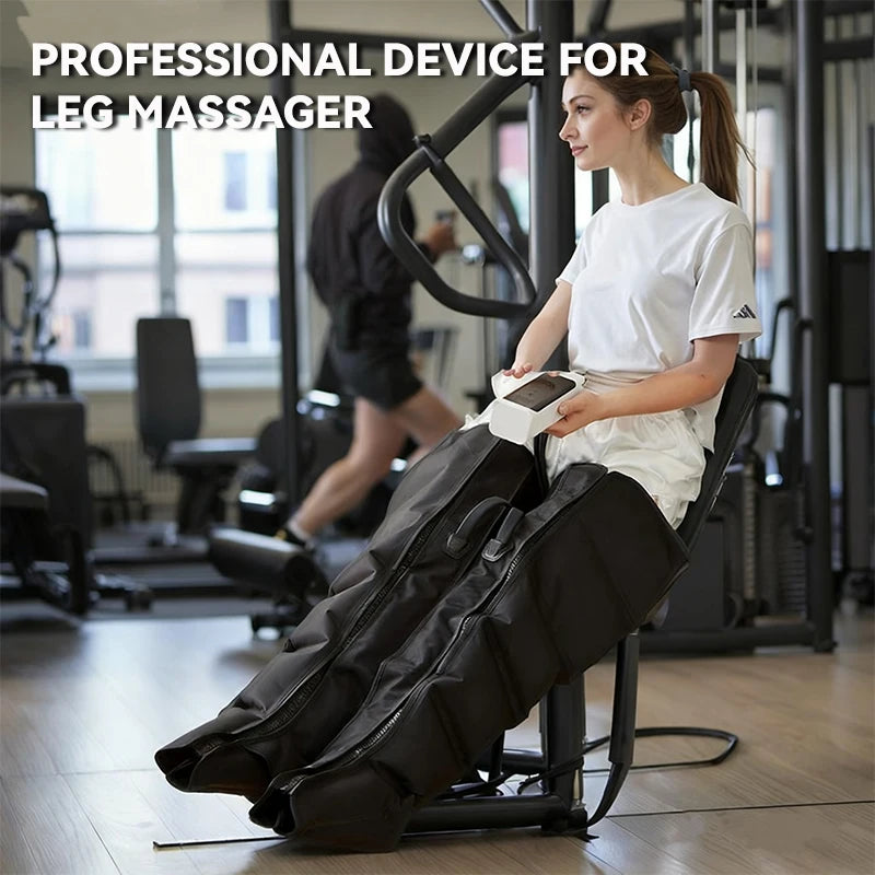 Air Compression Leg Massager with Heat Therapy
