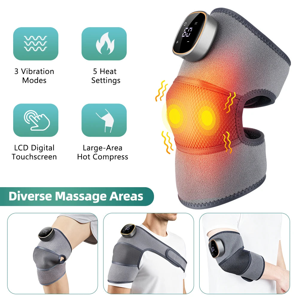 Heated Knee Massager with Vibration Therapy