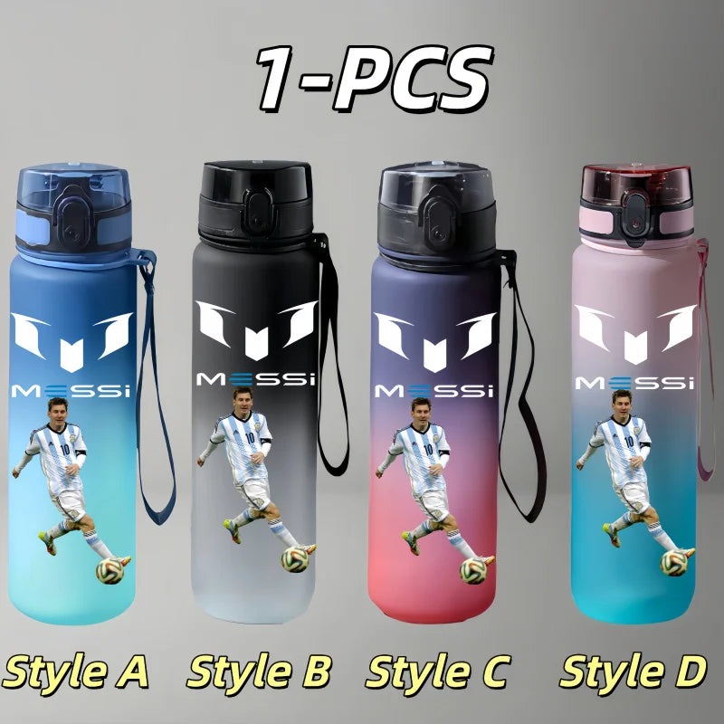 Football Star Character Water Cup Large Capacity Outdoor Portable Leak-proof Drinking Bottle Boys and Girls Gift Drinking Kettle