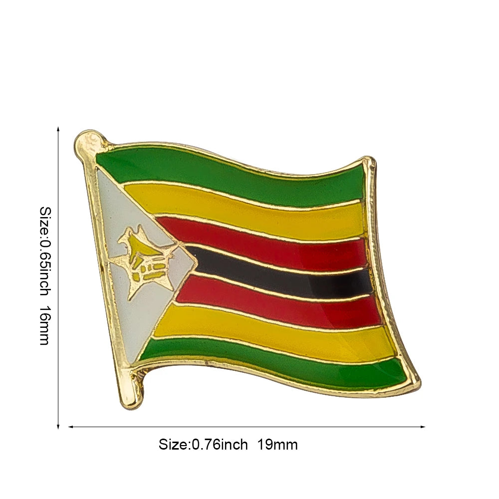 Haiti South Korea Turkey Netherlands Honduras Djibouti Kyrgyzstan Guinea Guinea-Bissau Canada Flag Badge Lapel Pins Brooch