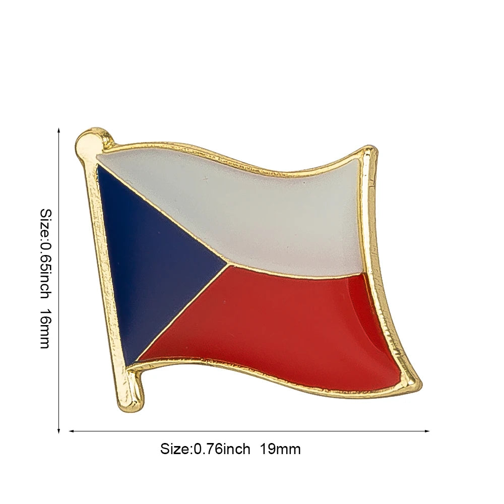 Haiti South Korea Turkey Netherlands Honduras Djibouti Kyrgyzstan Guinea Guinea-Bissau Canada Flag Badge Lapel Pins Brooch