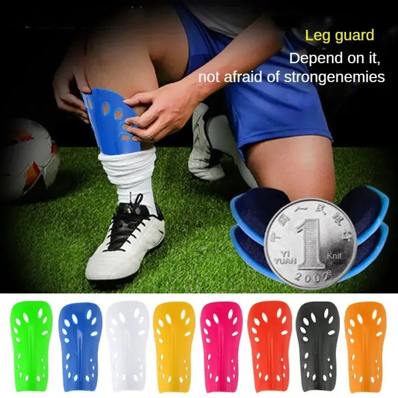 Football Shields Soccer Shin Guards Kits for Children Man 1pair Protective Gear Breathable Plastic Safety Shin Pads