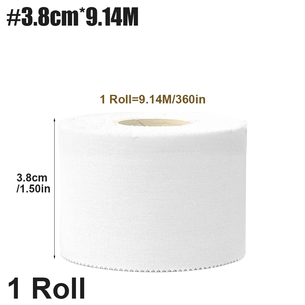 4-Rolls Athletic Sports Tape | Very Strong Easy Tear NO Sticky Residue | Best Tape for Athlete & Trainers | Fingers Ankles Wrist