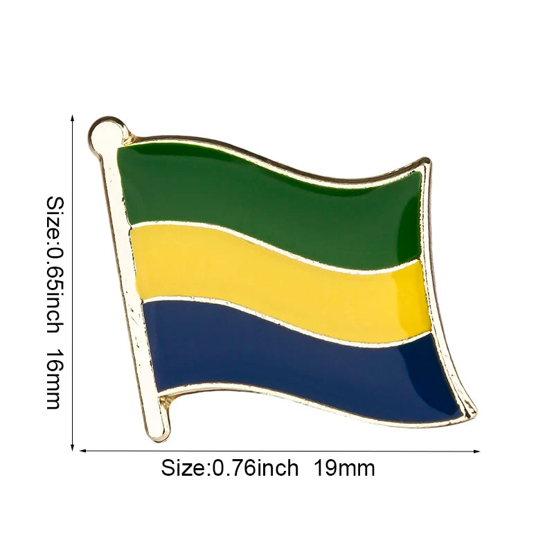 Haiti South Korea Turkey Netherlands Honduras Djibouti Kyrgyzstan Guinea Guinea-Bissau Canada Flag Badge Lapel Pins Brooch