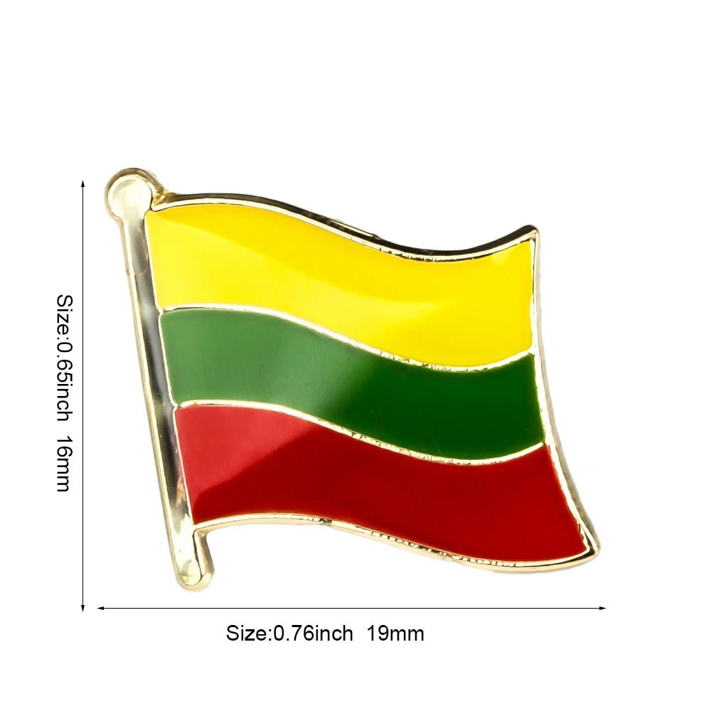 Haiti South Korea Turkey Netherlands Honduras Djibouti Kyrgyzstan Guinea Guinea-Bissau Canada Flag Badge Lapel Pins Brooch