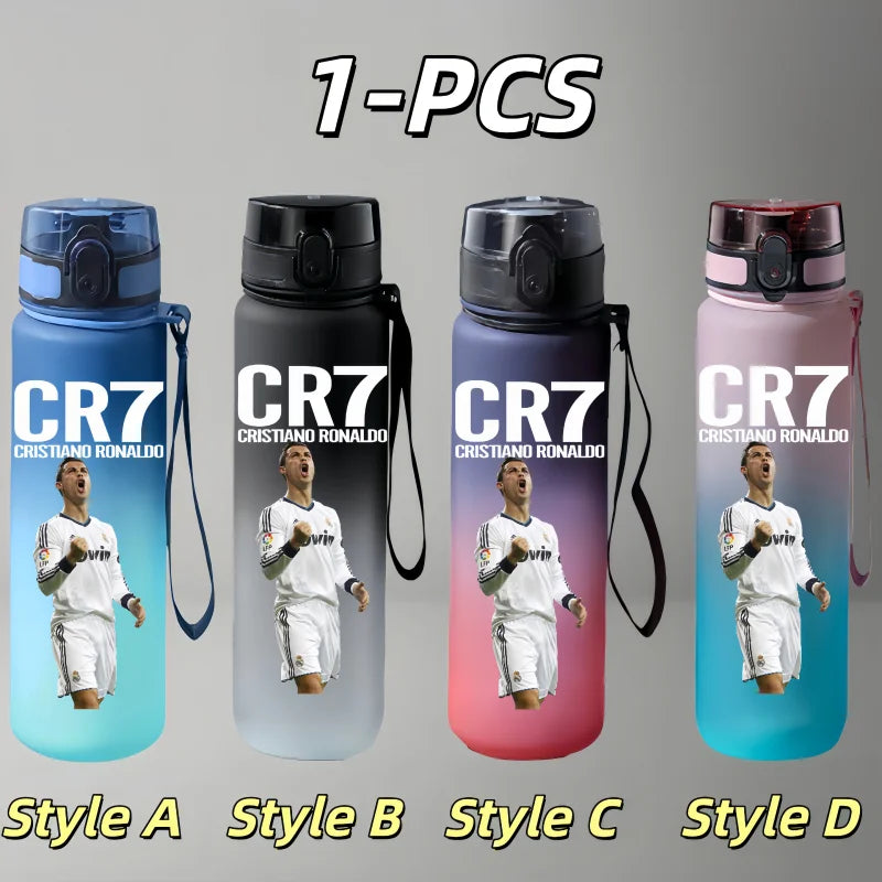 Football Star Character Water Cup Large Capacity Outdoor Portable Leak-proof Drinking Bottle Boys and Girls Gift Drinking Kettle