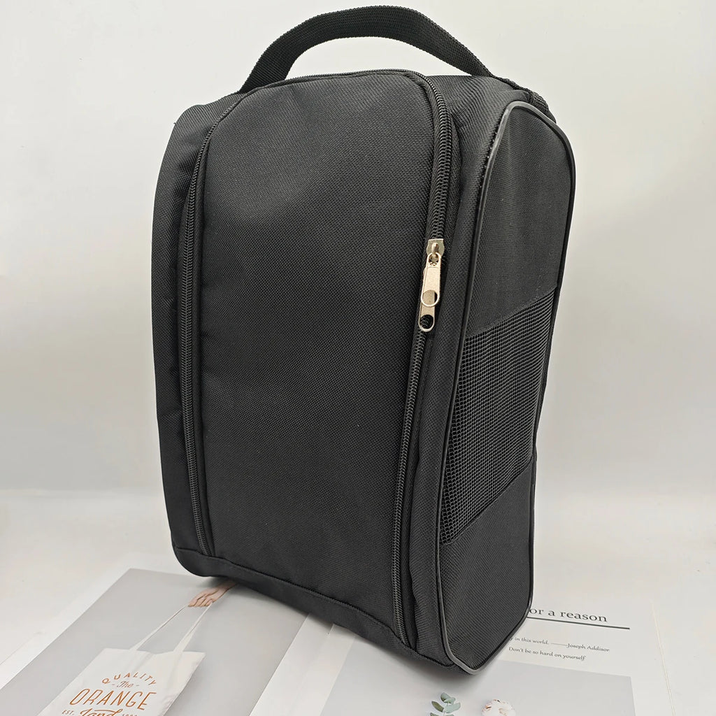 Portable Golf Shoe Bag Oxford Cloth Shoe Carrier Bags Breathable Lightweight Golf Handbag Dustproof Football Tennis Shoe Bag