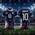 2026 Mbappé No.10 football jersey France fan gift match Training kit Summer Sports Men's T-Shirt Kid's Clothing Tee Woman ﻿