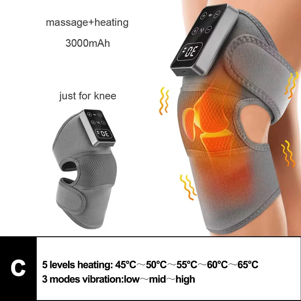 3-in-1 Heated Knee Massager & Joint Recovery Wrap