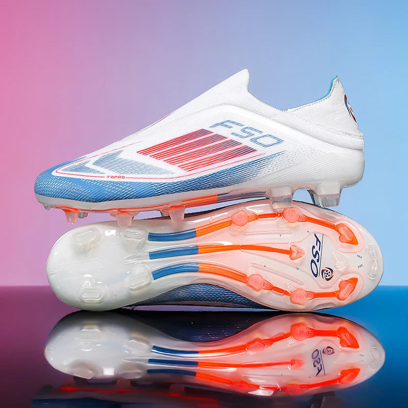 New Men Football Boots Training Non Slip Soccer Shoes Match Adult Cleats Outdoor Sport Boys Breathable Long Spikes Comfortable